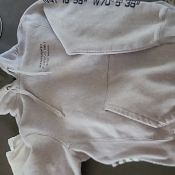 Nantucket boat basin heavy grey Sport tek hoodie, size L - Picture 2 of 8